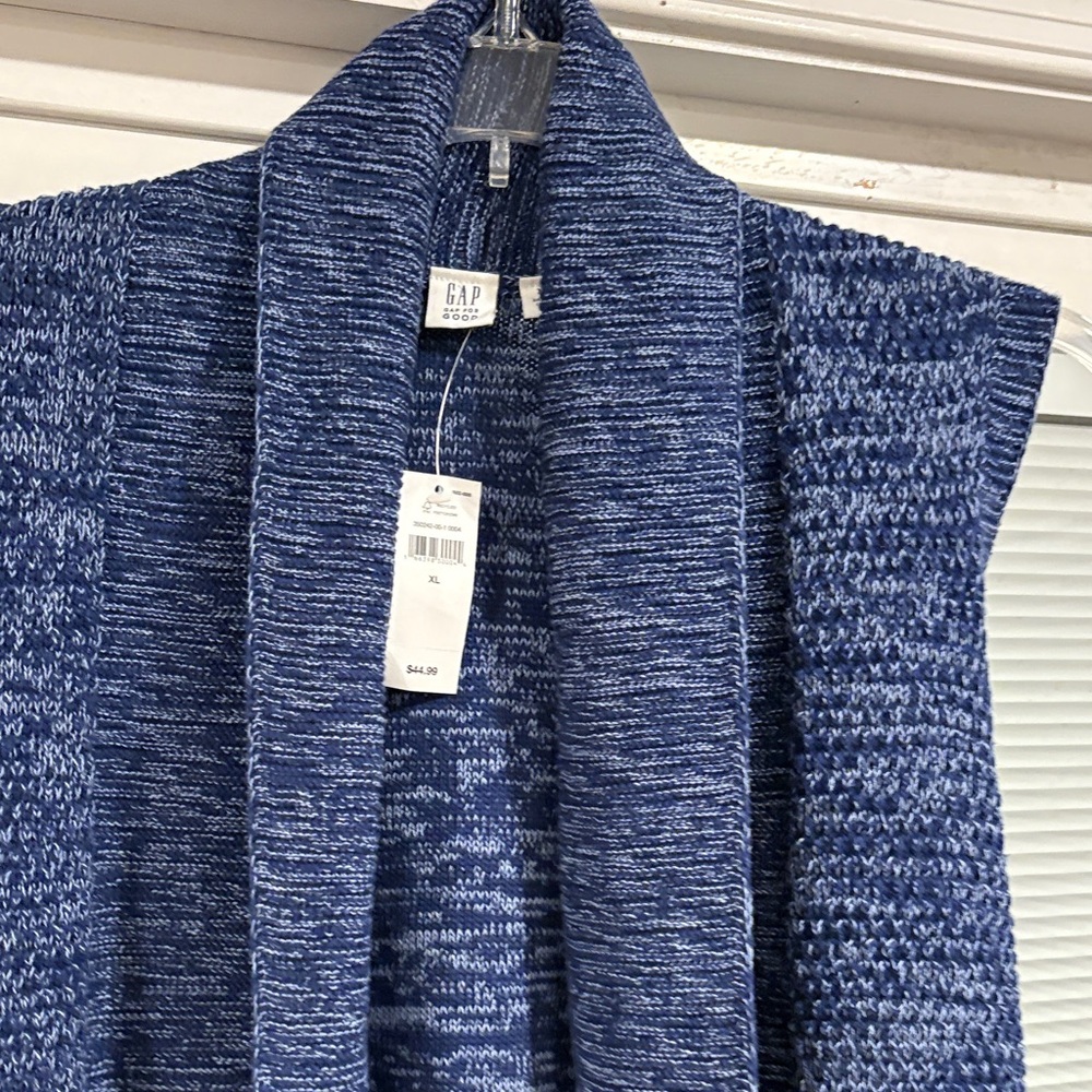 GAP Navy Knit Open Cardigan - Picture 3 of 5